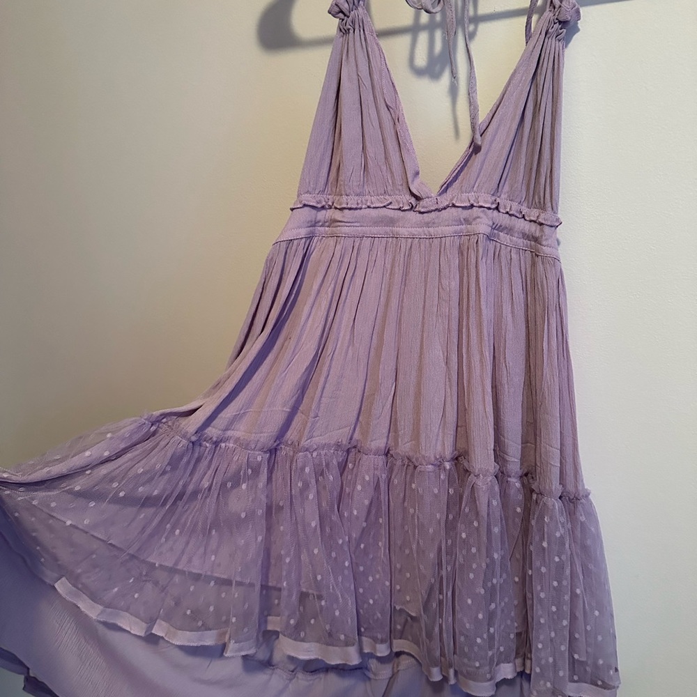 purple dress